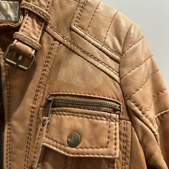 Michael Kors moto leather jacket - Picture 3 of 4